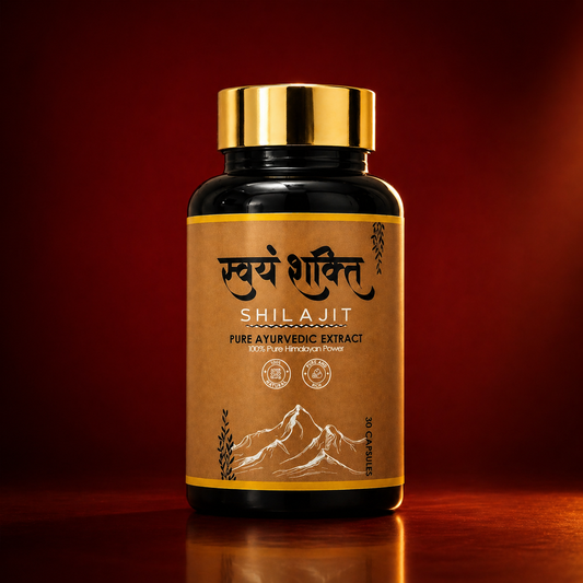Swayam Shakti Pure Shilajit Capsule | 30 Capsules | Pure Himalayan Shilajit